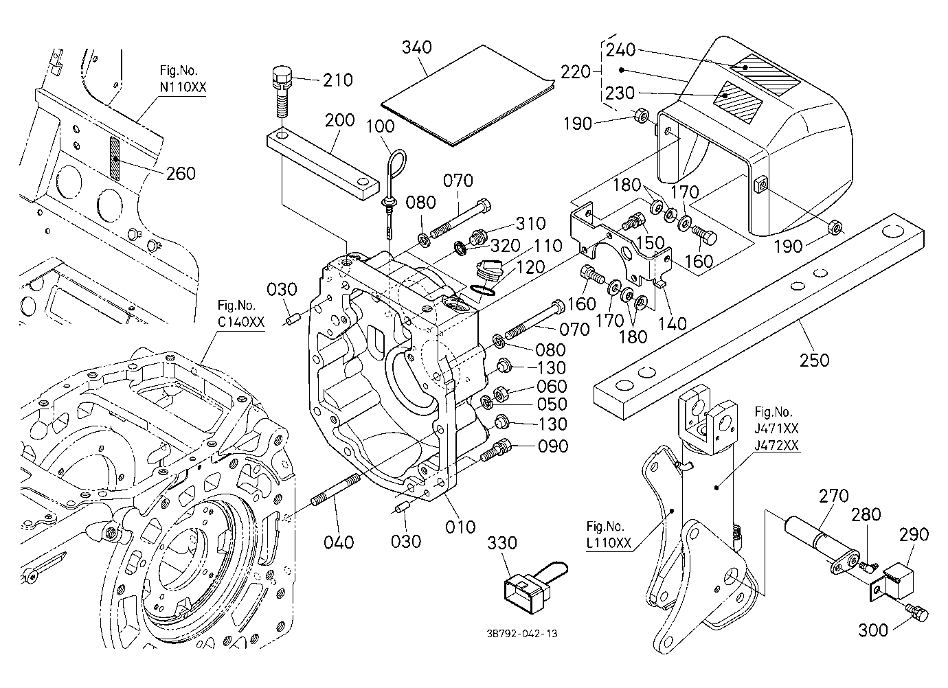 Pto(540/1000) Conversion Kit (Gear Case) (W/G No.M