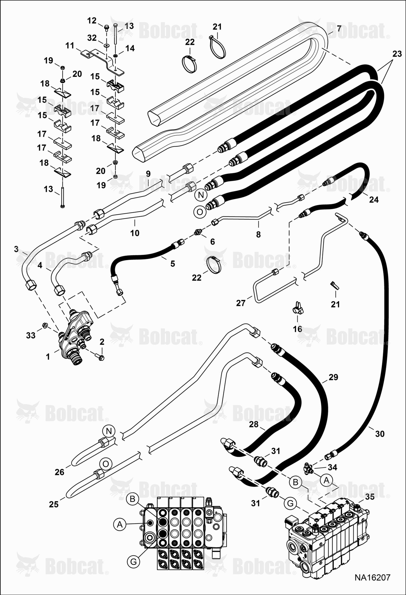 Hydraulic Circuitry (Boom Auxiliary)