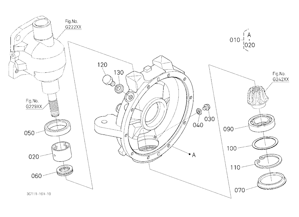 Front Axle Case Lh