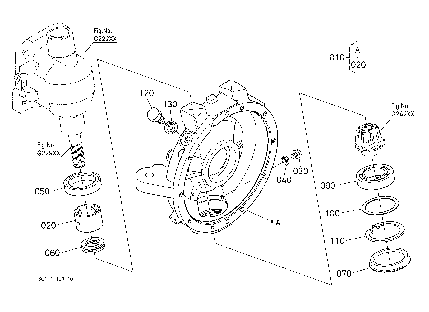 Front Axle Case Lh