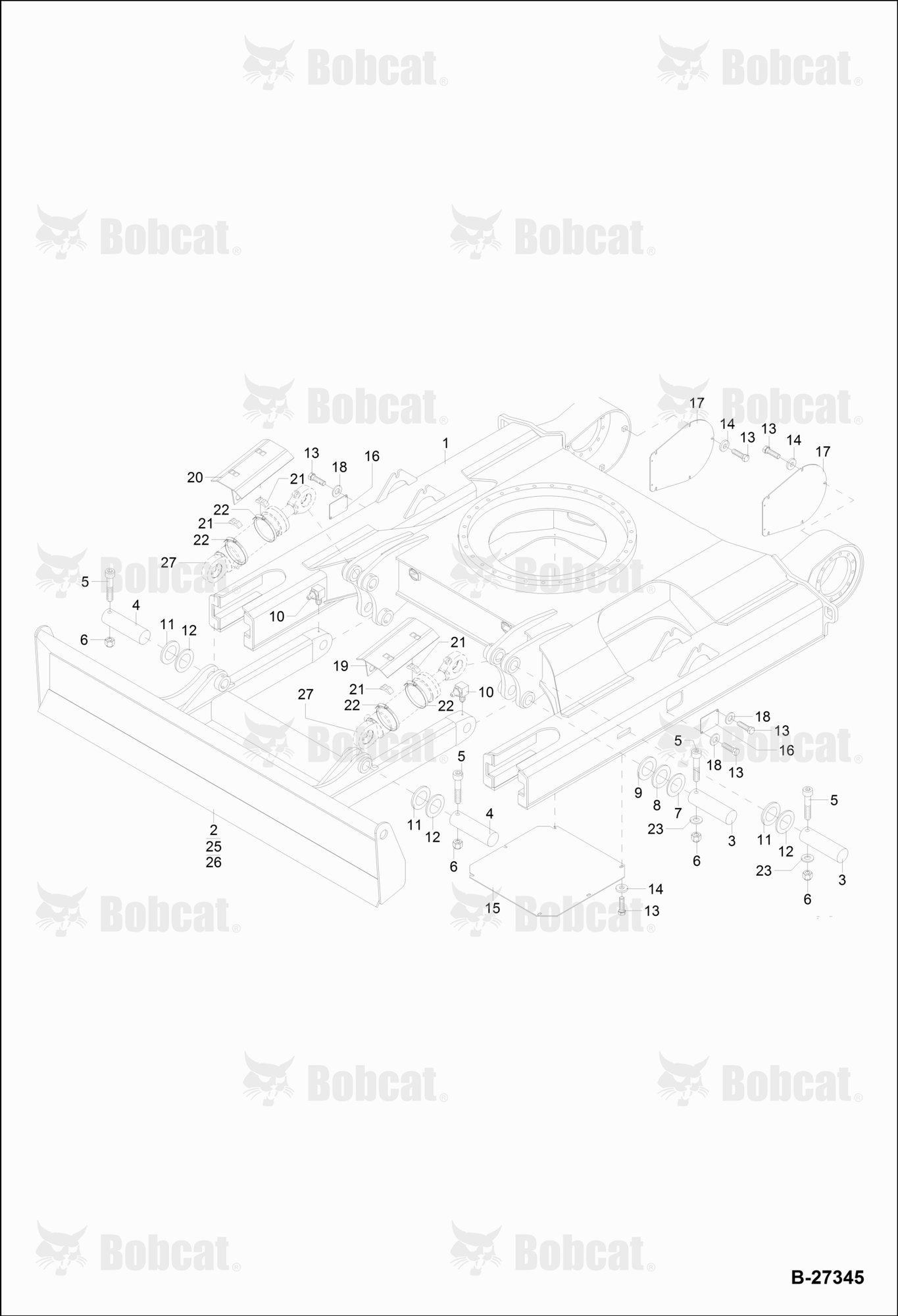 Under CARRIAGE, Support BLADE, Cover