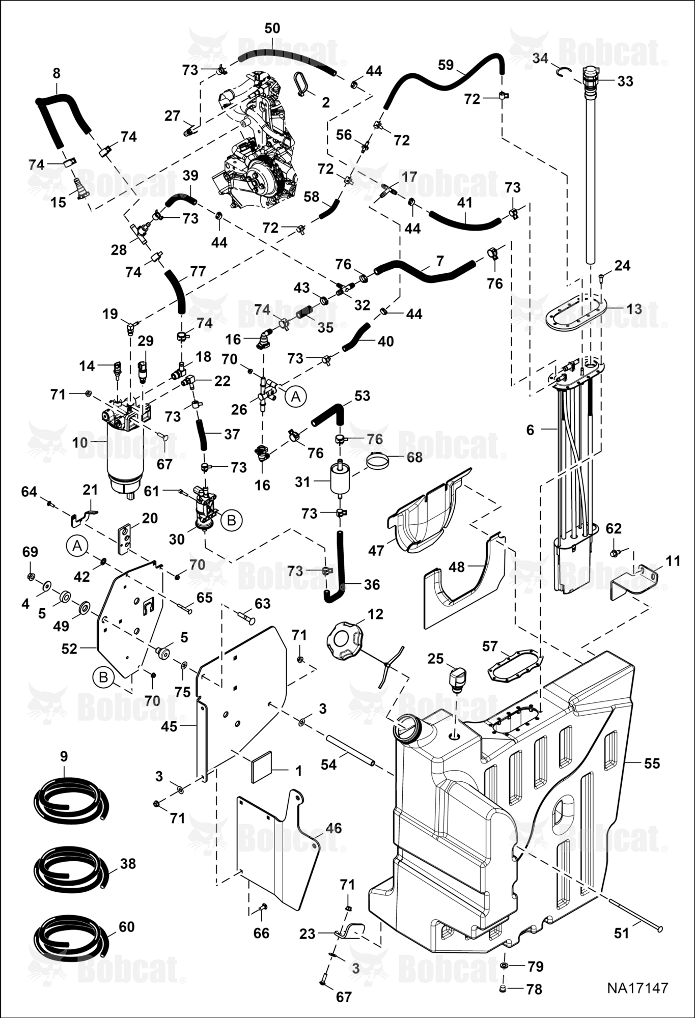 Engine & Attaching Parts (Fuel System)  B4ZY11001 - B4ZY16359
