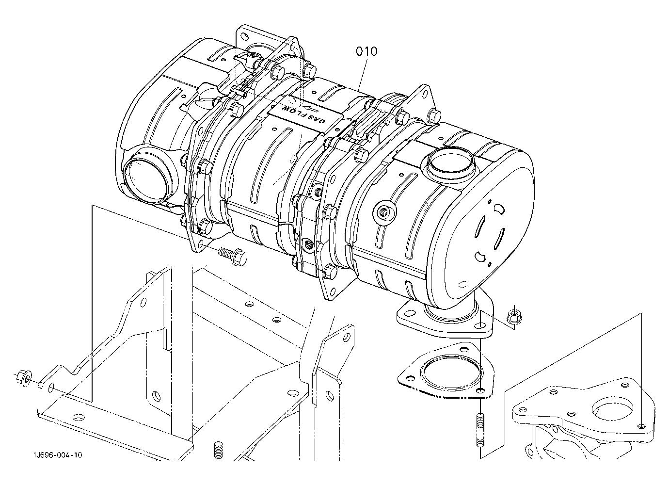 Diesel Particulate Filter Muffler