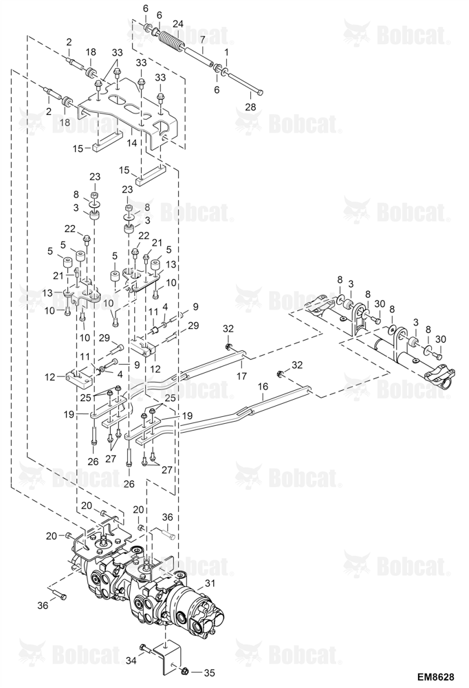 Hand Controls (Steering Linkage) (W/Linkage #7195214 & #7195215)