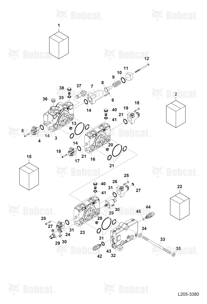 Control Valve (3 SPOOL) (2HYD+1ELEC)