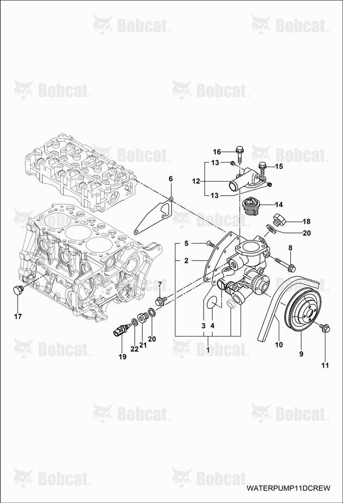 ENGINE, Water Cooling System  AVW211001 - AVW219999