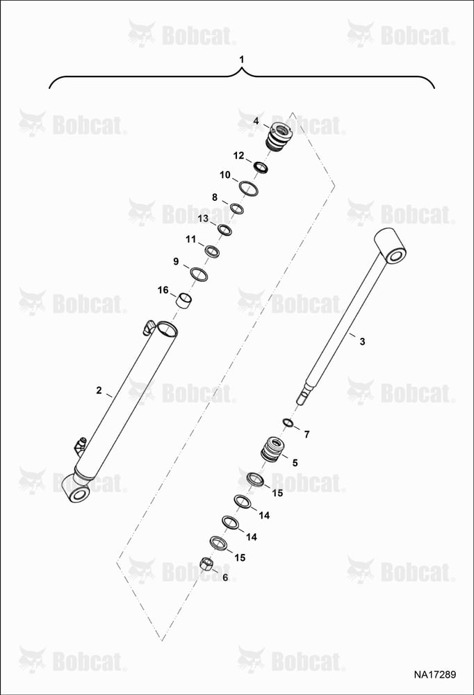 Tractor Loader FL6 (Boom Cylinder) B4TW00101 & Above