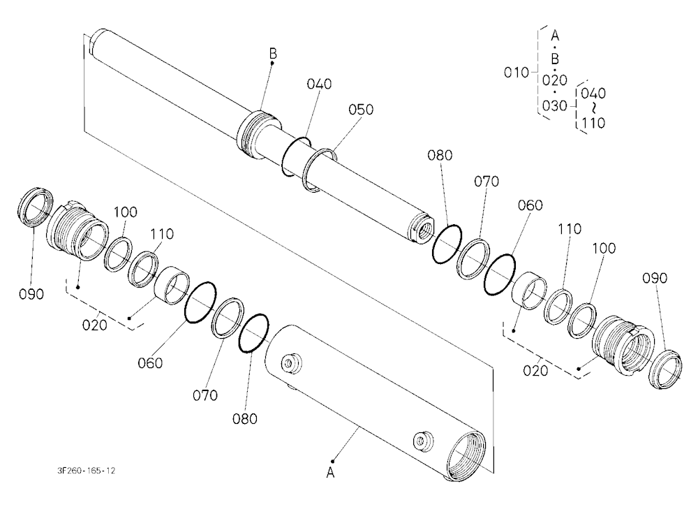 Steering Cylinder [Component Parts] [Old]