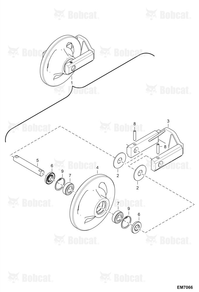 Undercarriage (LH Front Idler) (#7145227)