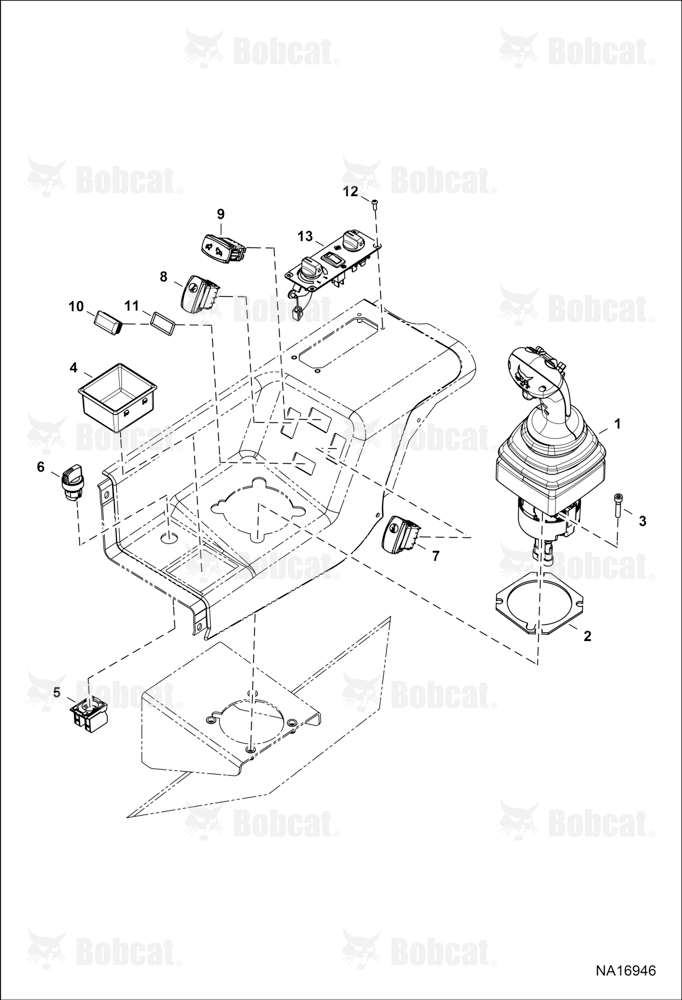 Operator Controls (Joystick & RH Console) B41H16001 & Above