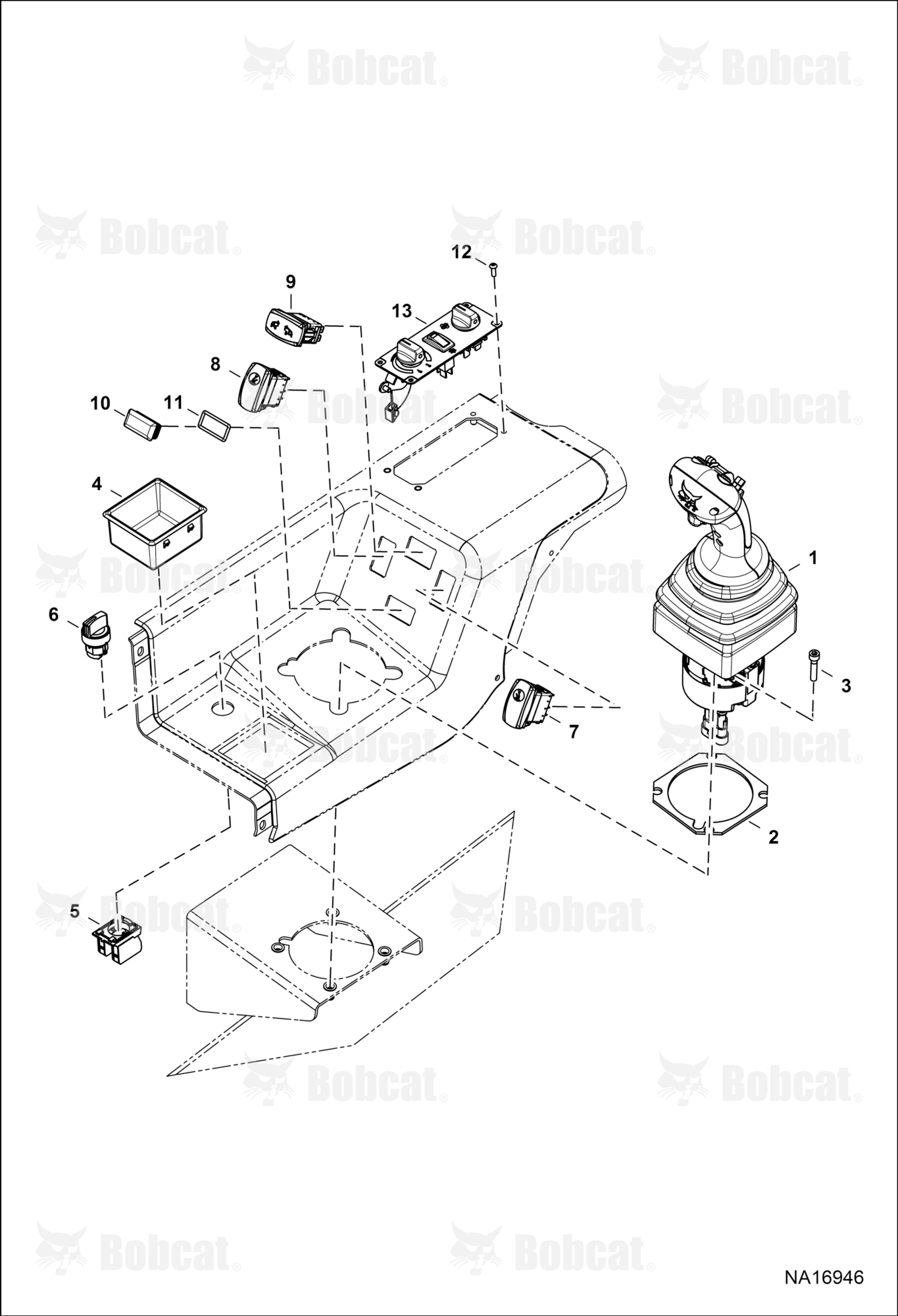 Operator Controls (Joystick & RH Console)  B41H16001 & Above