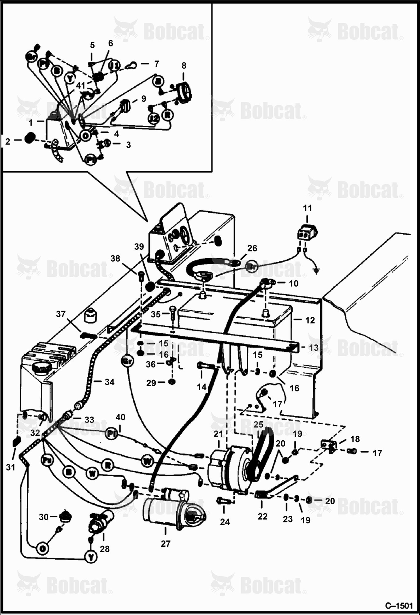 Main Frame Electrical Circuitry  4956M1780 & Above