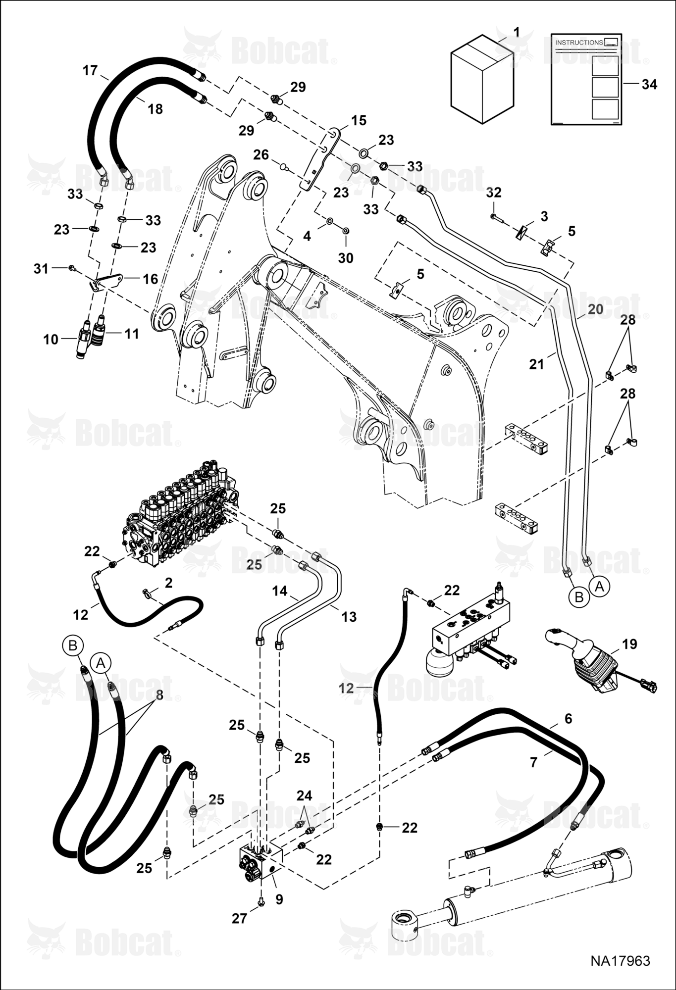 Hydraulic Auxiliary Kit (Second)(Standard Arm)