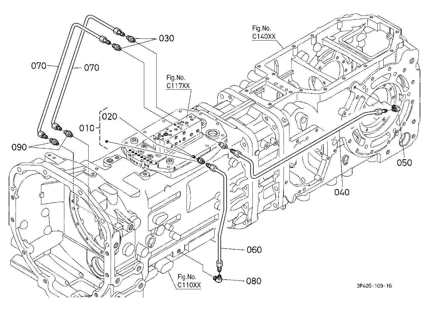 Hydraulic Oil Line (Bi-Speed Turn/Rear Diff.)