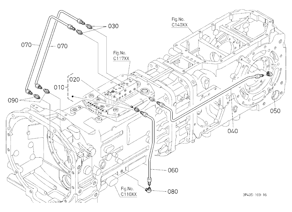 Hydraulic Oil Line (Bi-Speed Turn/Rear Diff.)