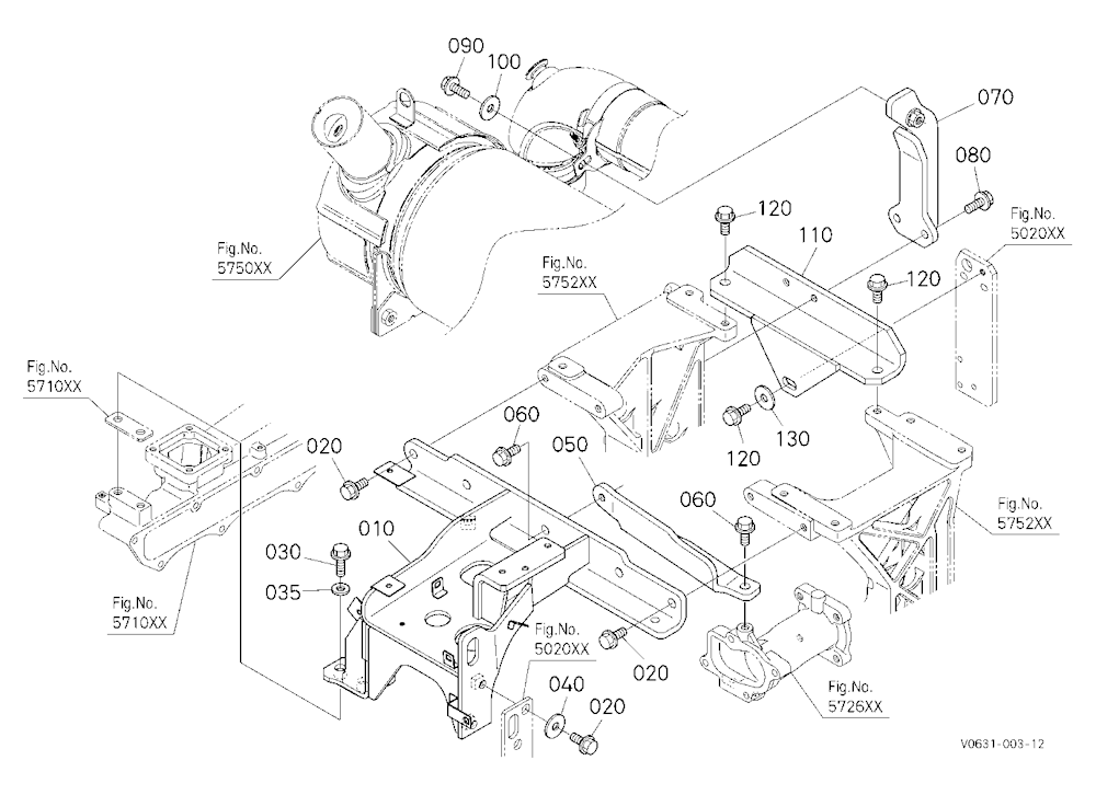 Selective Catalytic Reduction Muffler Stay