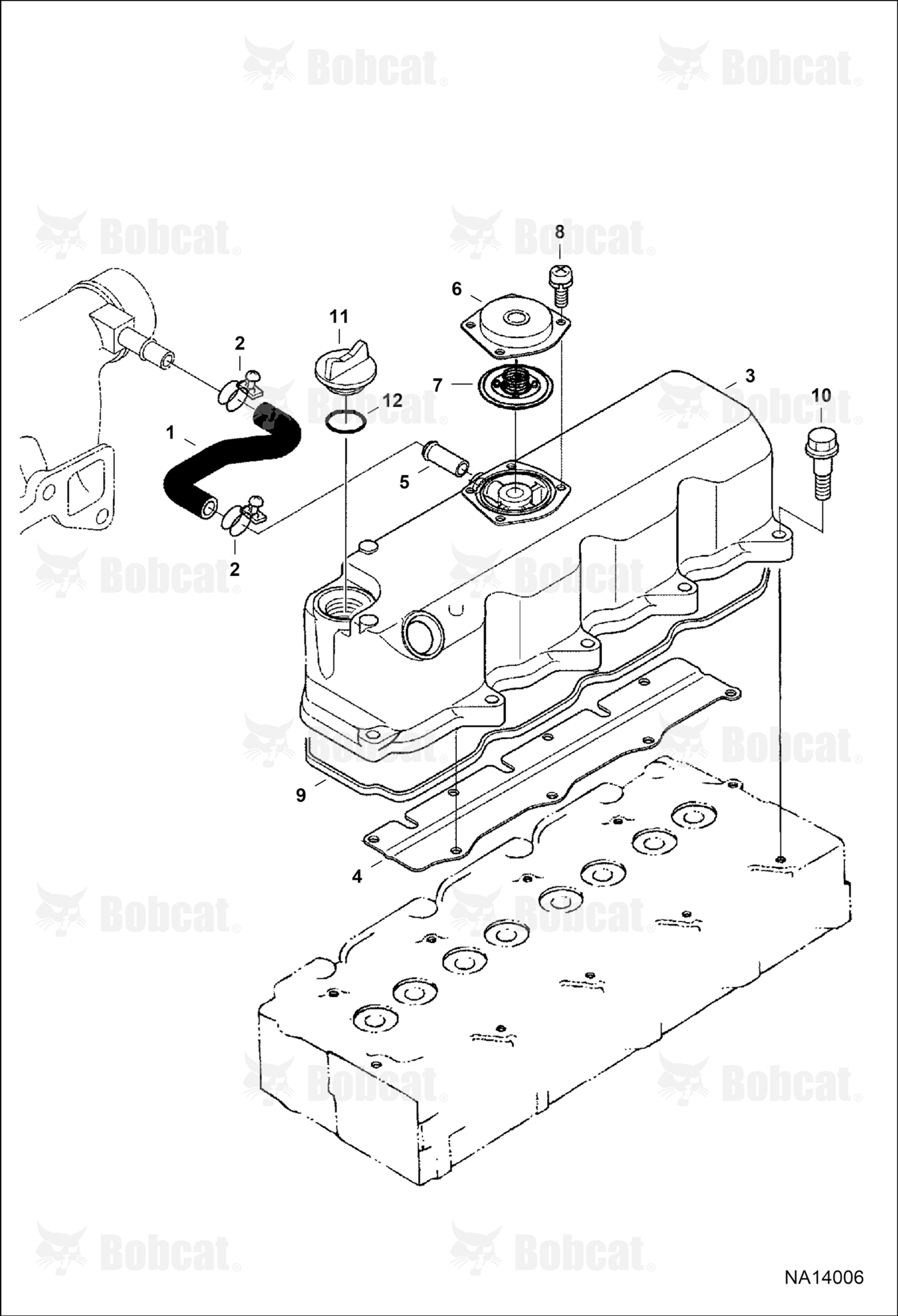 Rocker Arm Cover (Blue) (Engine Serial # V2403-B******)
