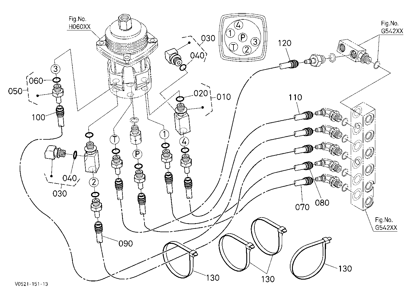 Oil Piping (Control Rh) [Hydraulic Hitch]
