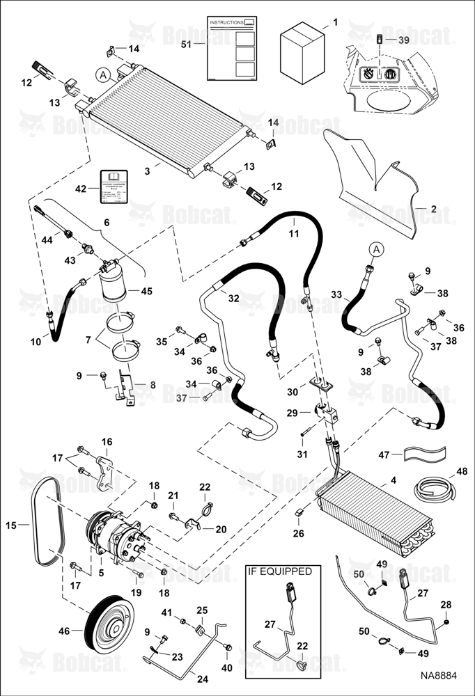 Heater & A/C (A/C Kit)  B4RH11001 - B4RH11430