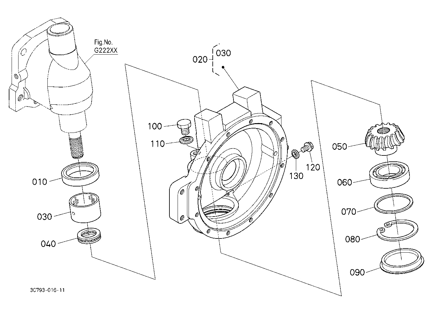 Front Axle Case Lh
