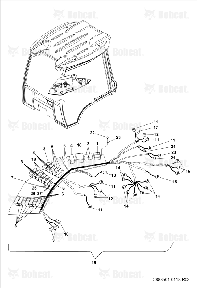 Relay Fitting Group  B4B611001 - B4B611134