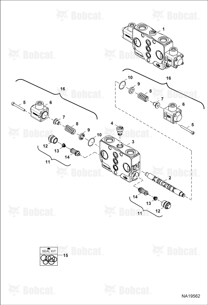 Hydraulic Control Valve (Arm Section)