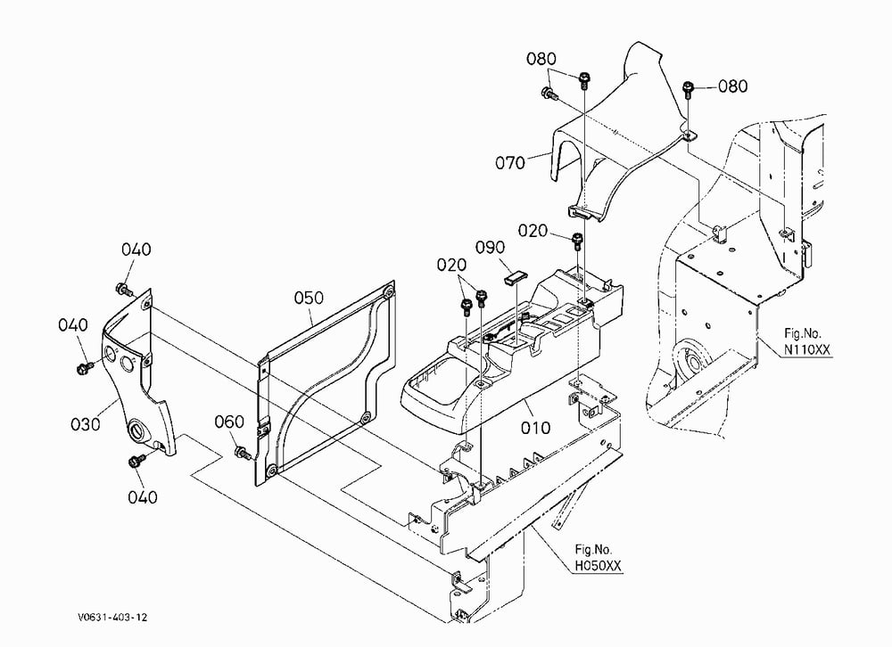 COVER (LH) [MECHANICAL HITCH]