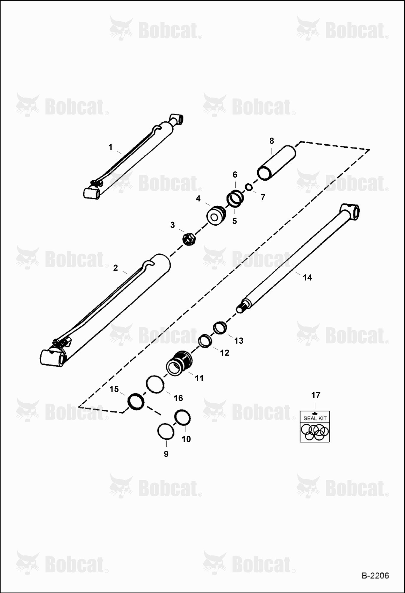 Lift Cylinder (W/Welded On Tube)