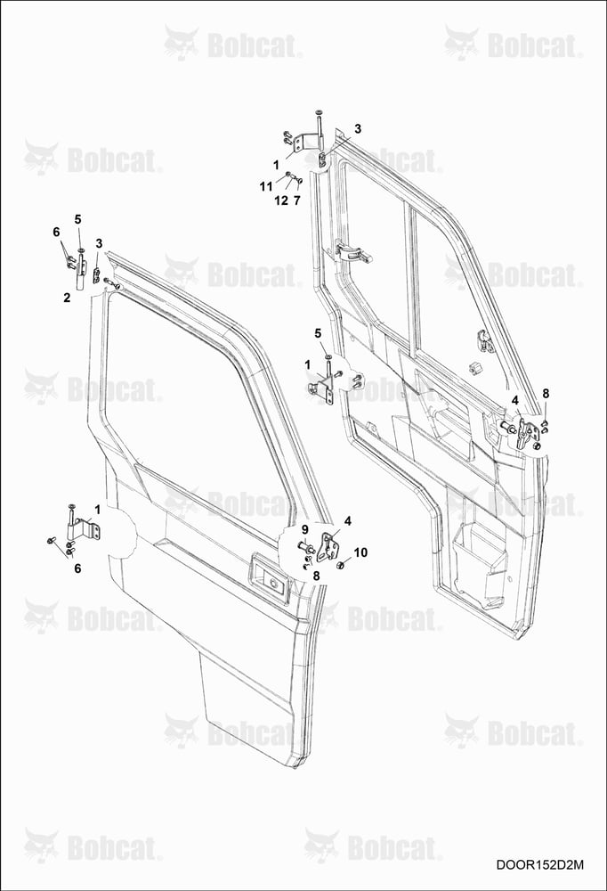 BODY, Door Mounting (W/Cab)