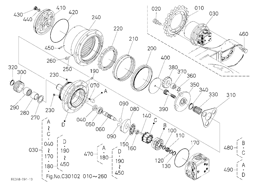 Drive Motor And Component Parts 1