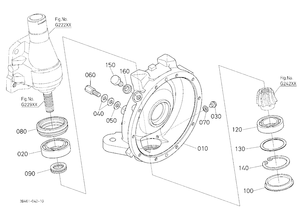 Front Axle Case Lh