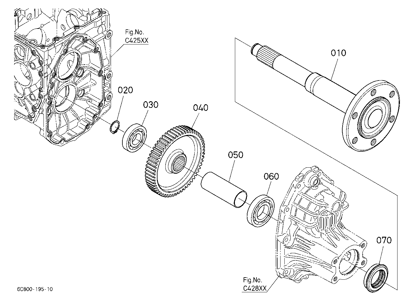 Rear Axle Lh