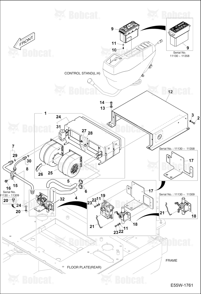 Air Conditioning (Cab) AEFB11130 & Above
