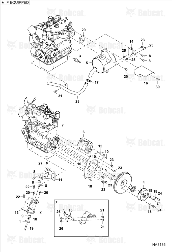 Engine & Attaching Parts (Air Cleaner, Muffler)