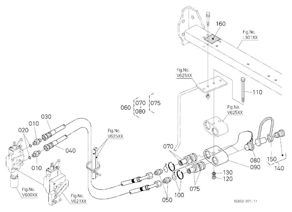 Auxiliary Control Valve Coupler (2Nd) (W/G No.Mx84