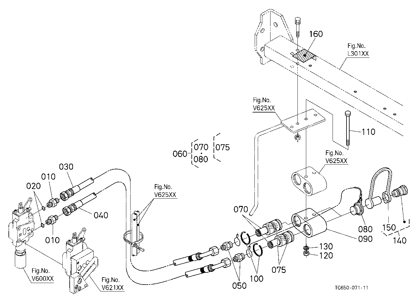 Auxiliary Control Valve Coupler (2Nd) (W/G No.Mx84