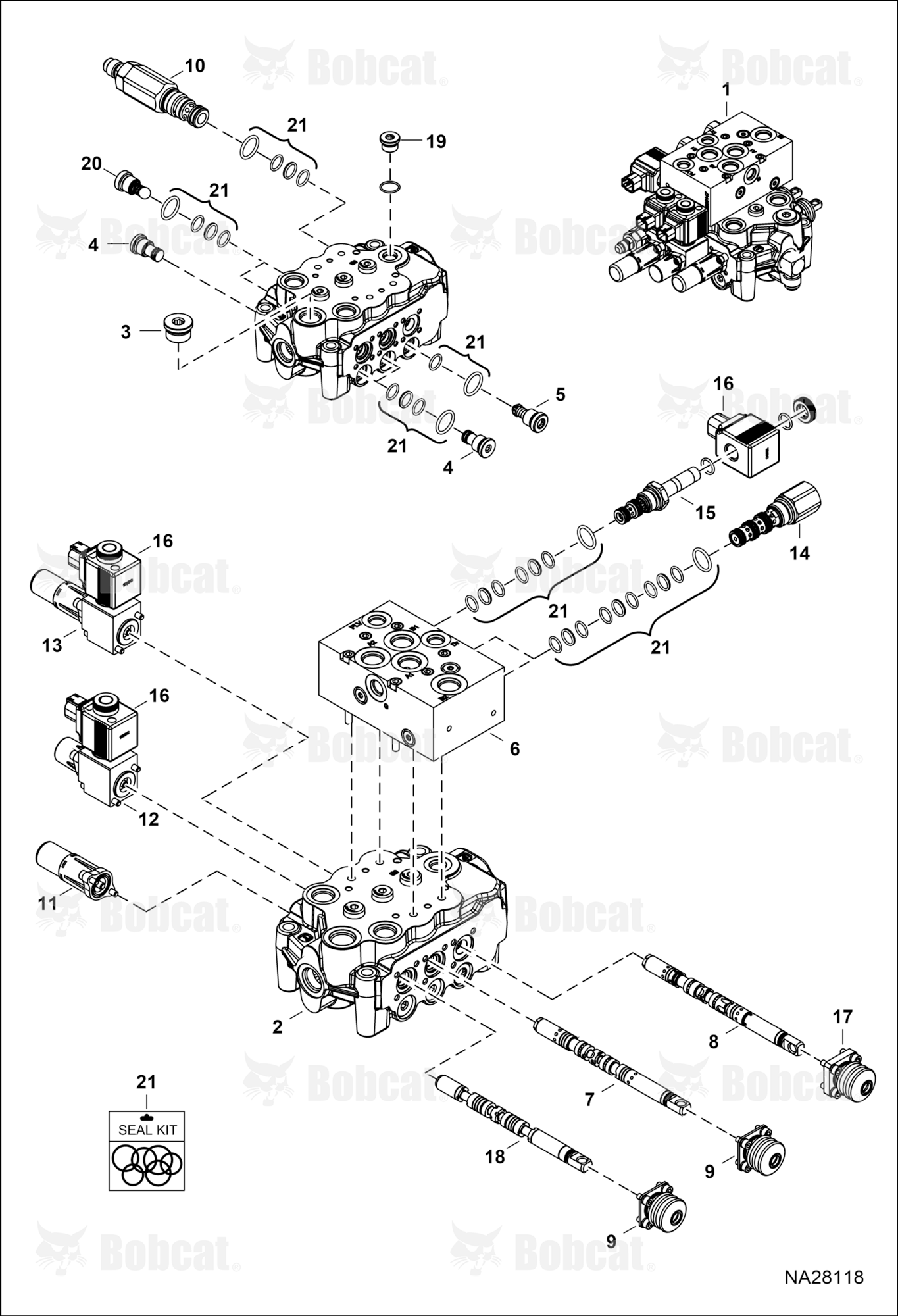 Hydraulic Control Valve (Walvoil 101030086)