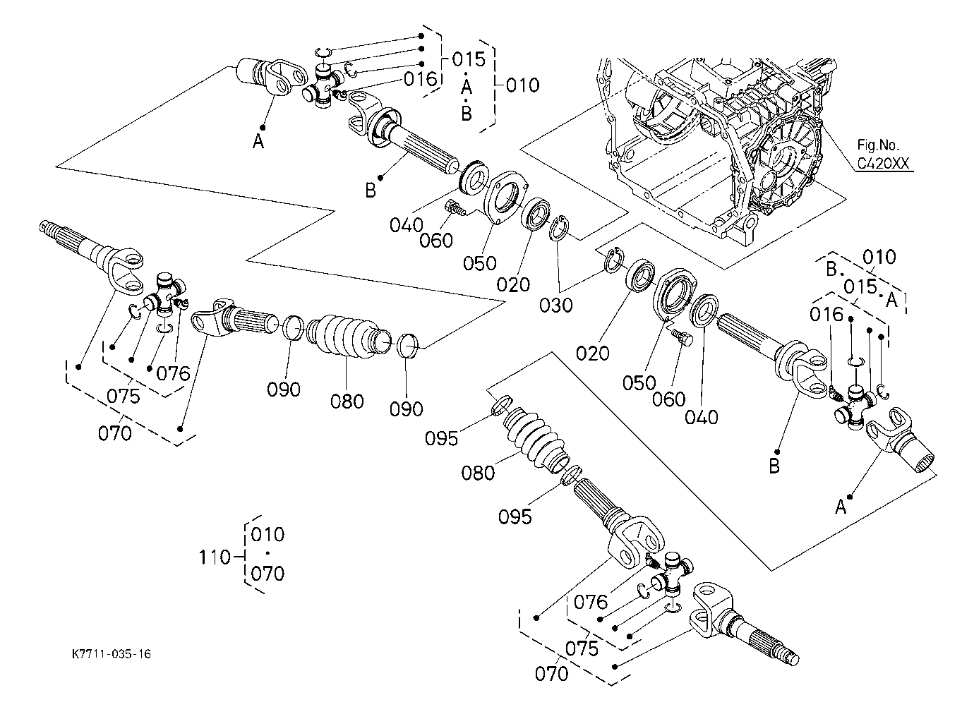 Rear Wheel Propeller Shaft