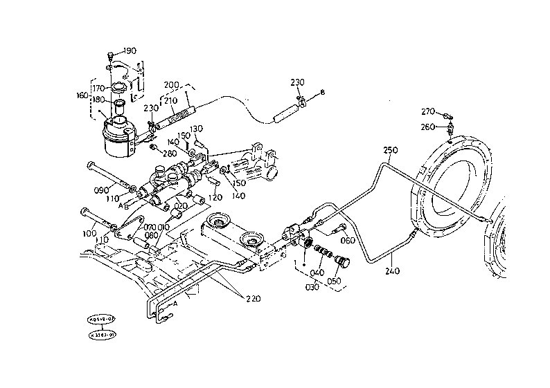 Brake Oil Tank W/O Cab