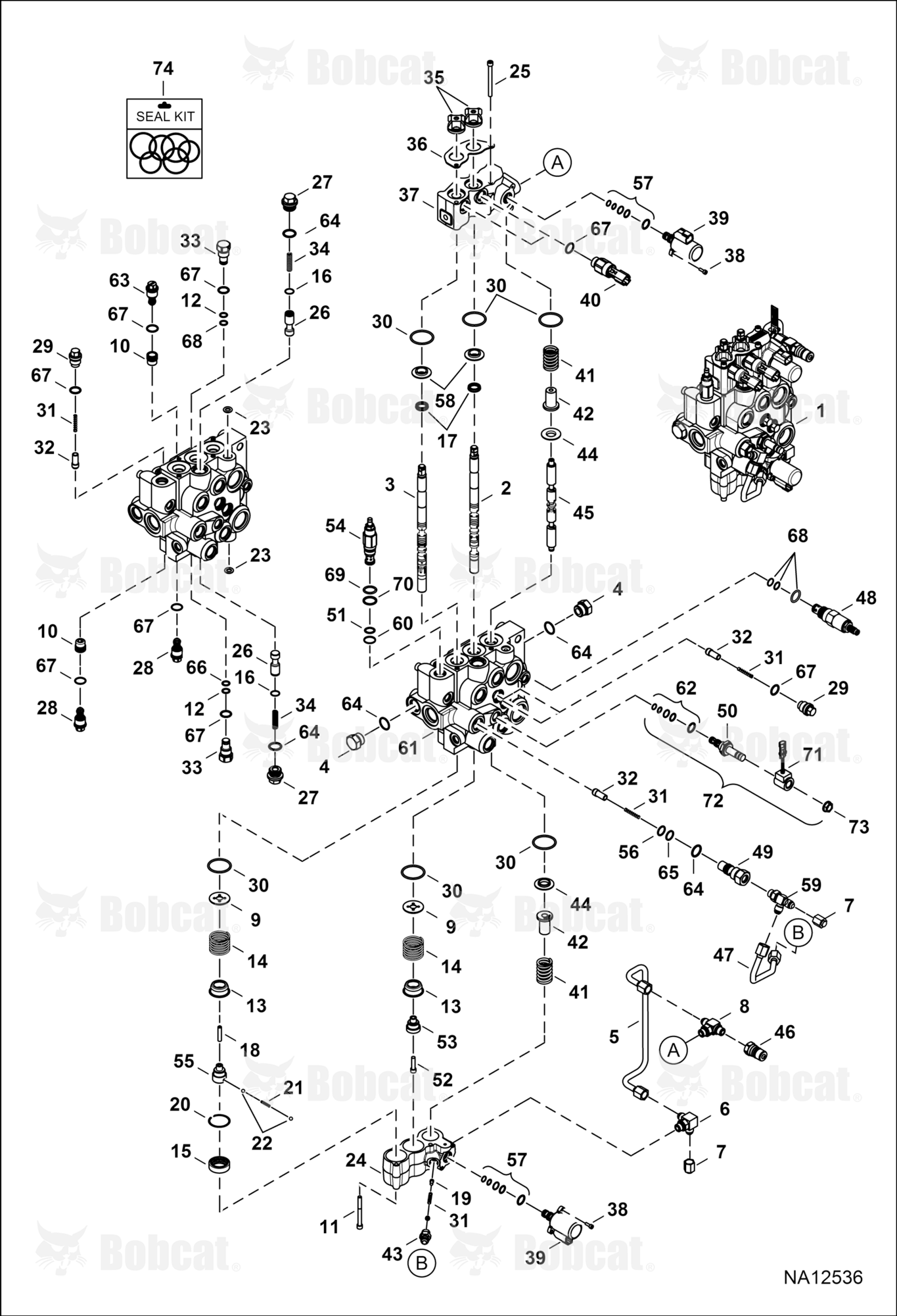 Hydraulic Control Valve (SCPA Controls) (E Series Coil)