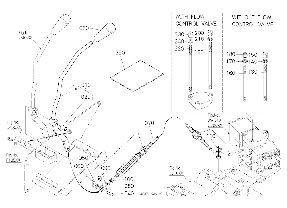 Auxiliary Control Valve Lever Kit (2Nd) [Option]