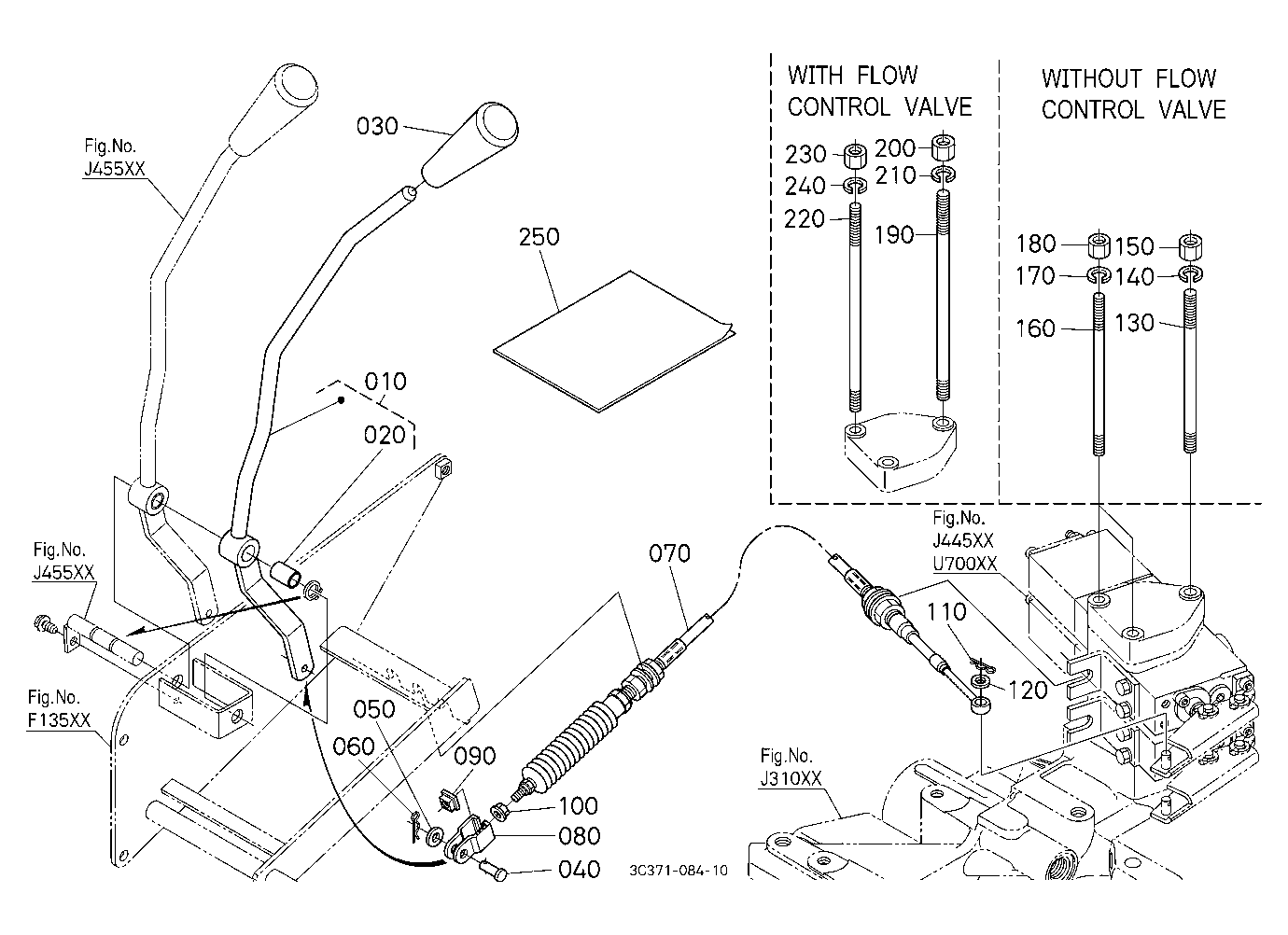Auxiliary Control Valve Lever Kit (2Nd) [Option]