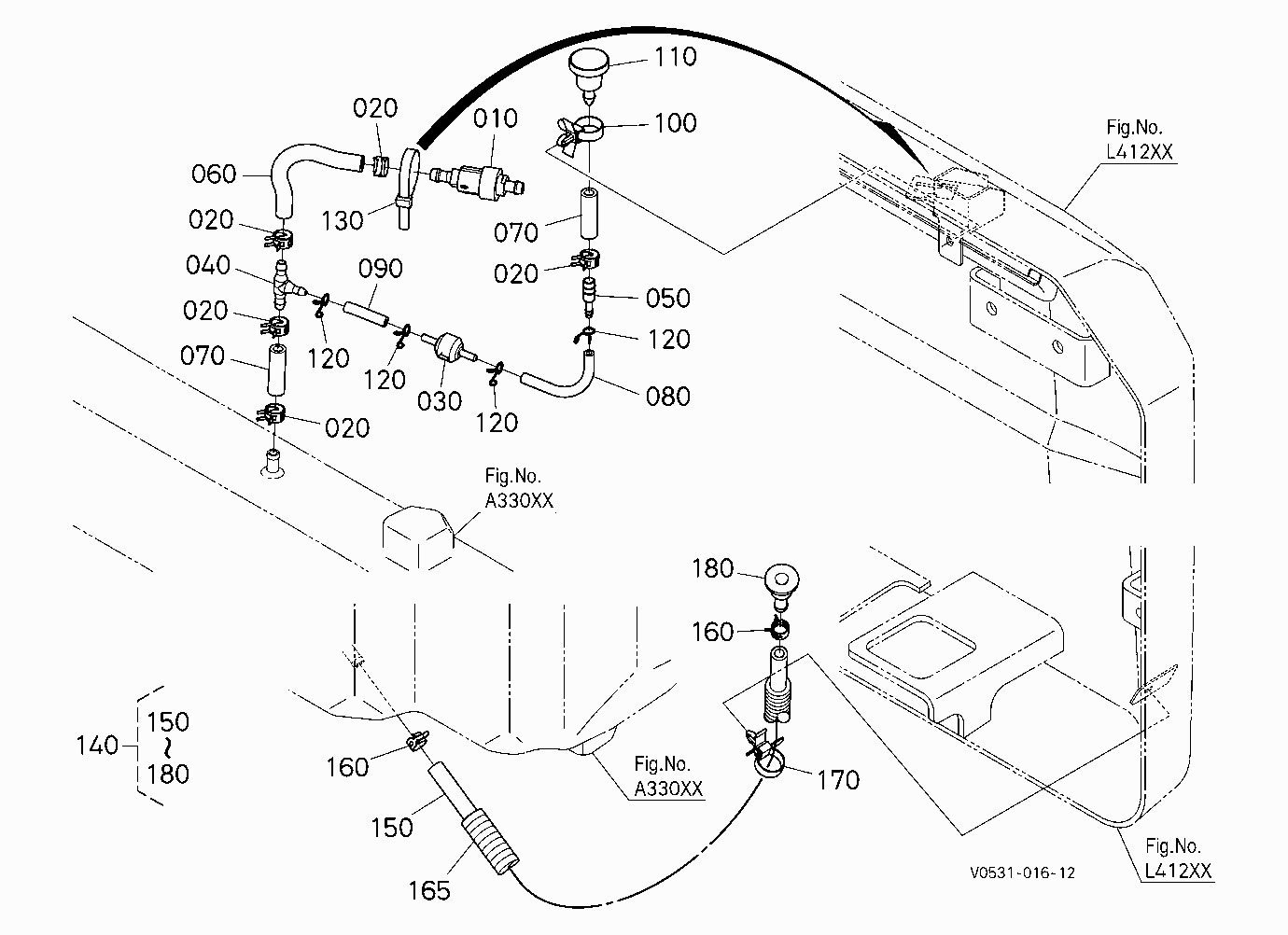 FUEL PIPING (BREATHER AND DRAIN)