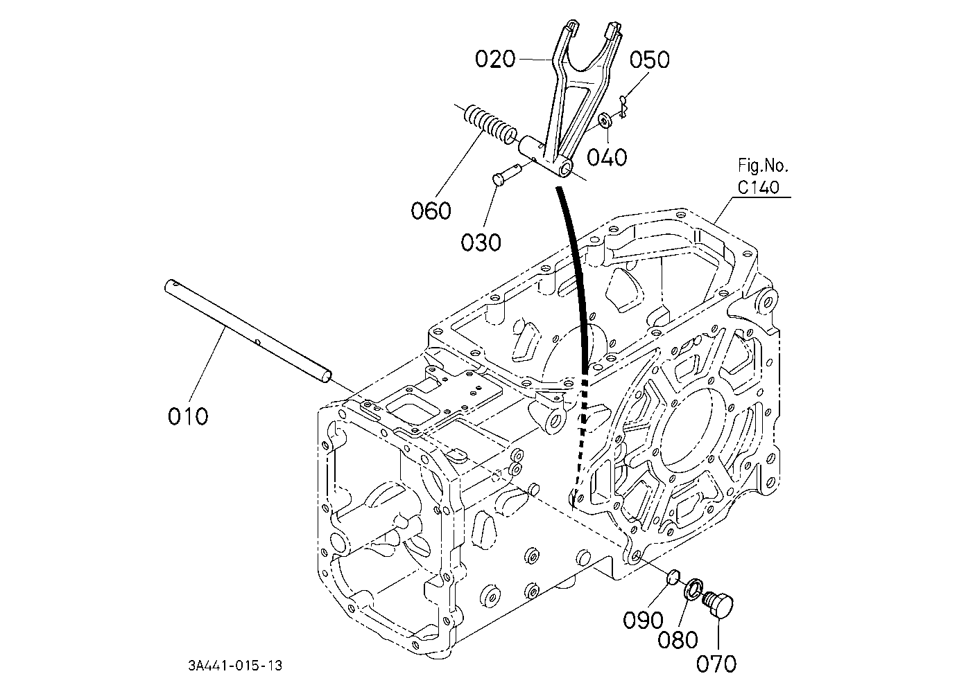 Rear Differential Lock Shift Fork