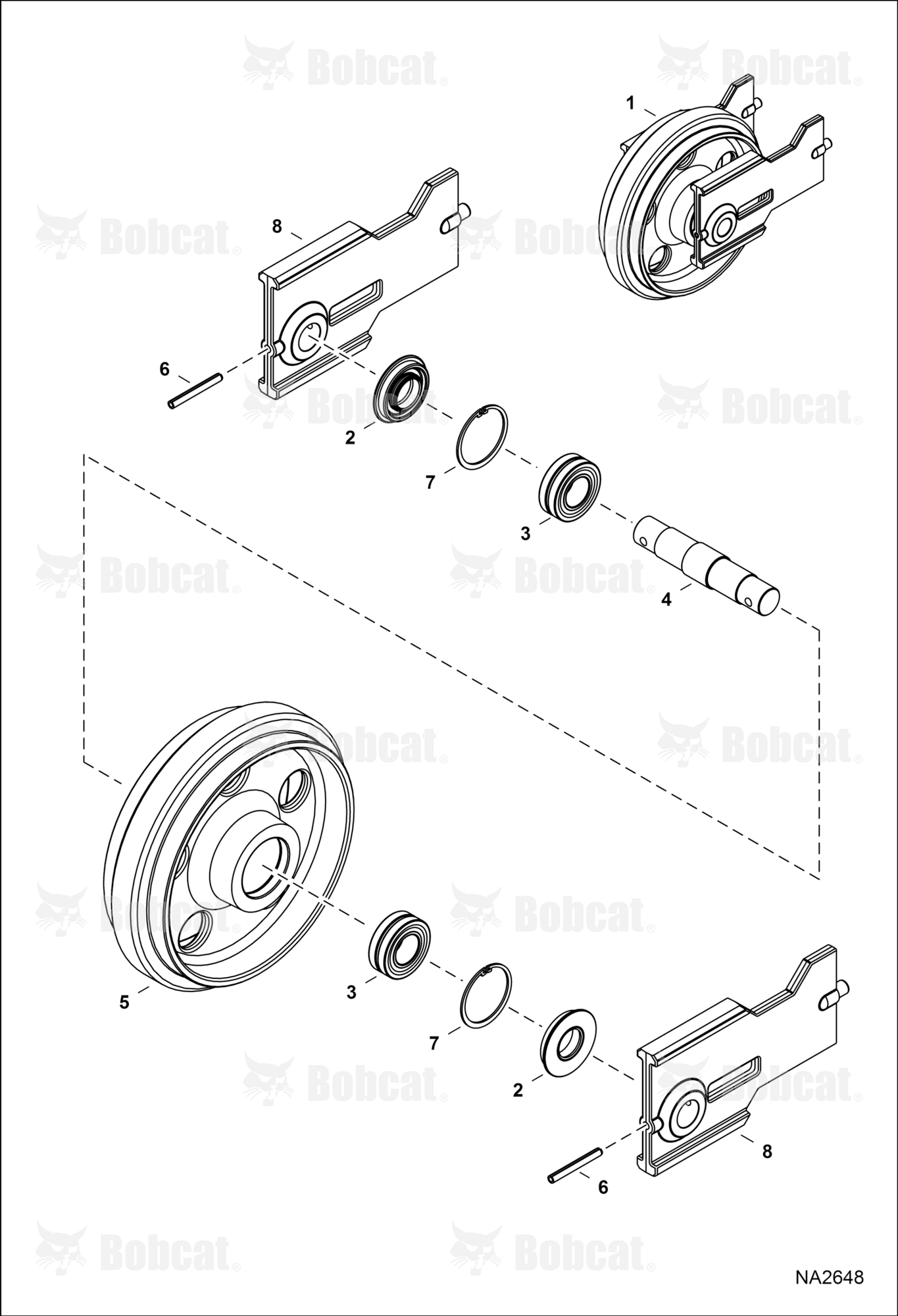 Front Idler (W/ Holes in idler)