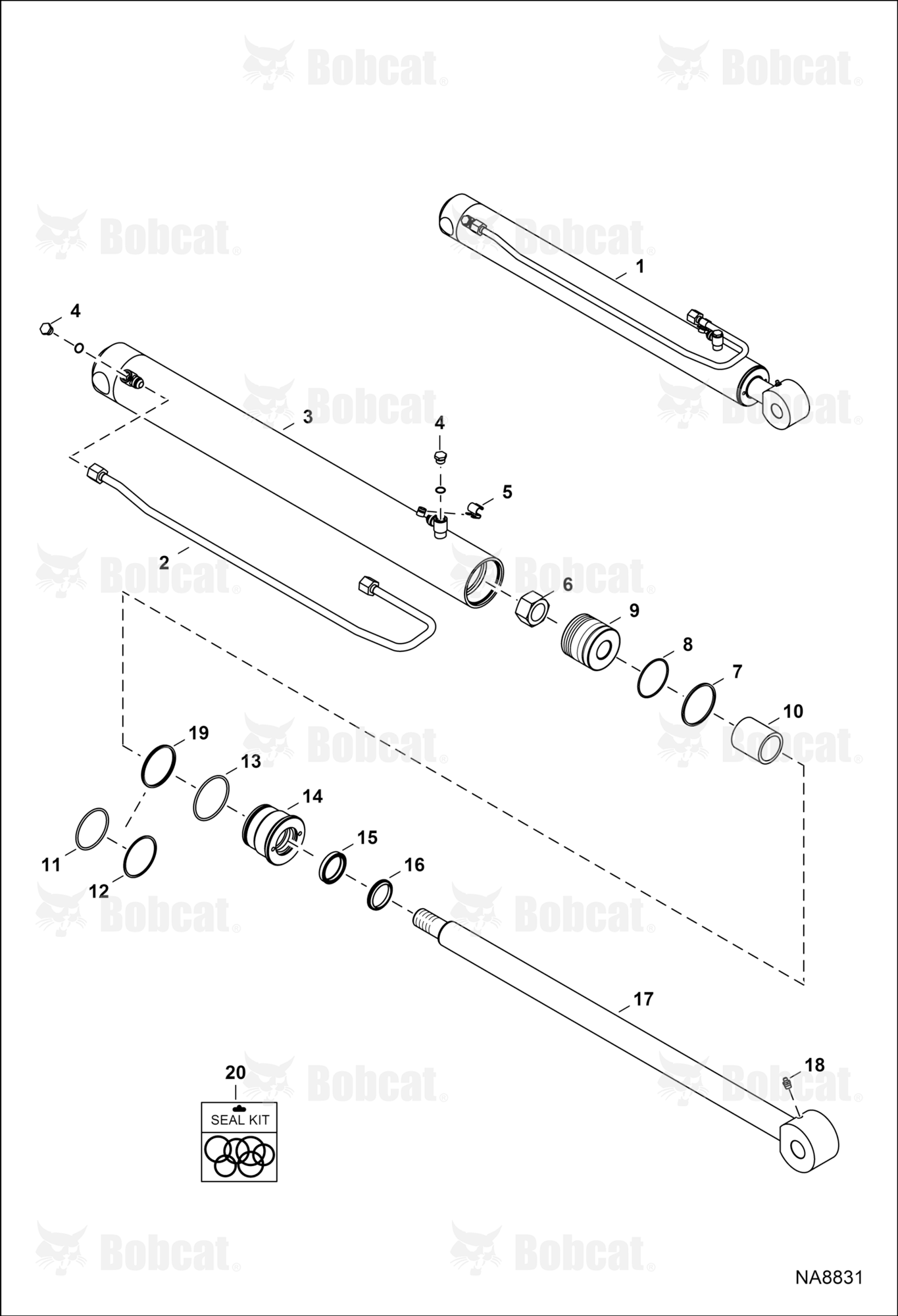 Lift Cylinder (Cushioned Cylinder)