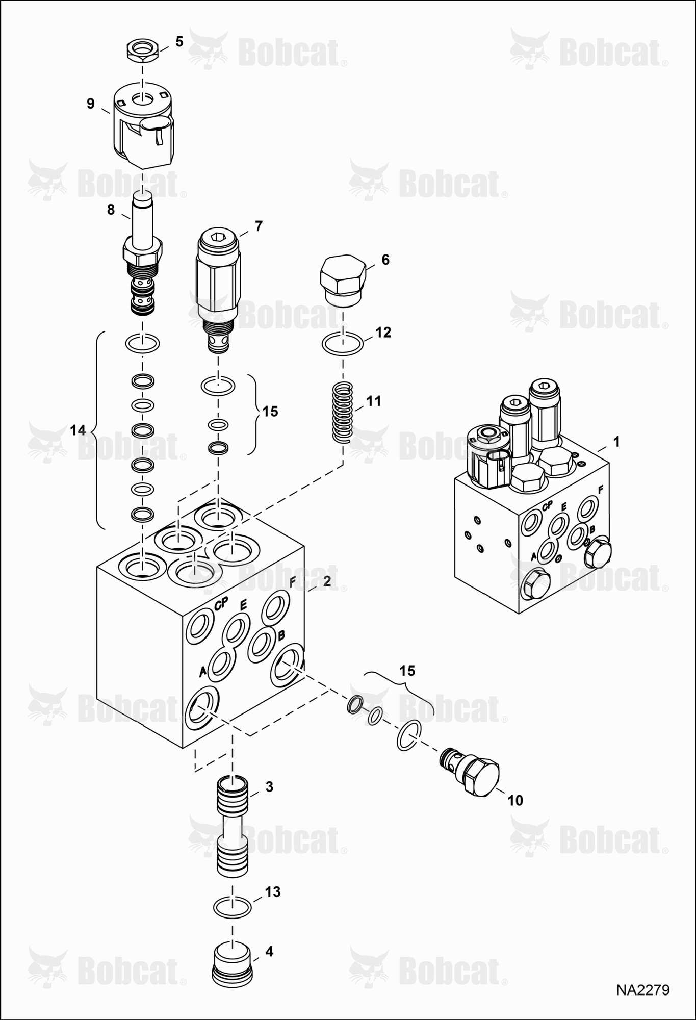 Hydraulic Auxiliary Manifold (Second)(Jem Tech)