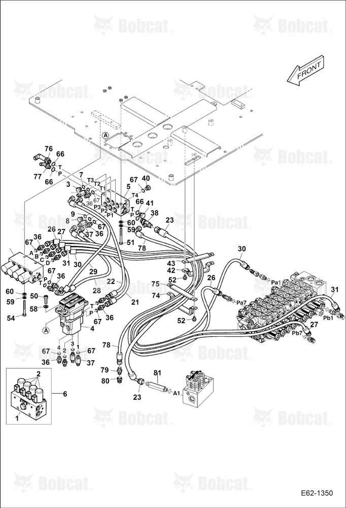 Hydraulic Circuitry (Travel & Pedal Valves)