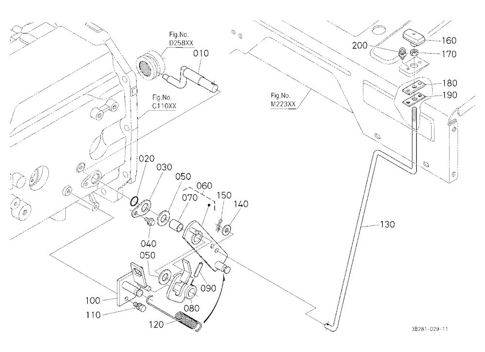 Front Wheel Drive Lever
