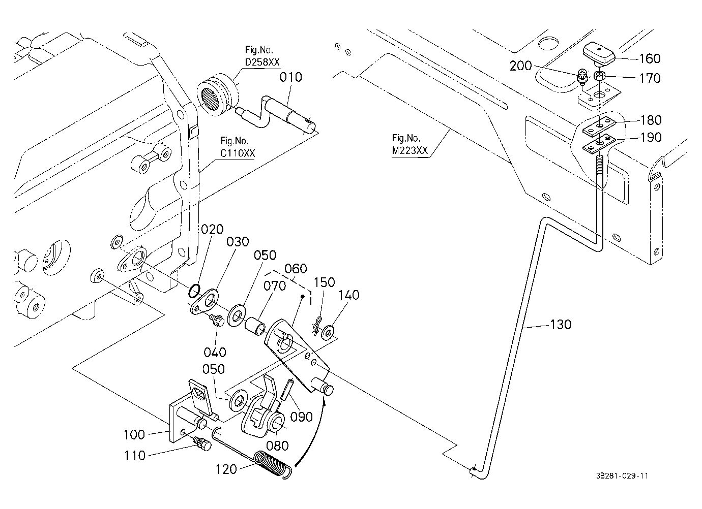 Front Wheel Drive Lever